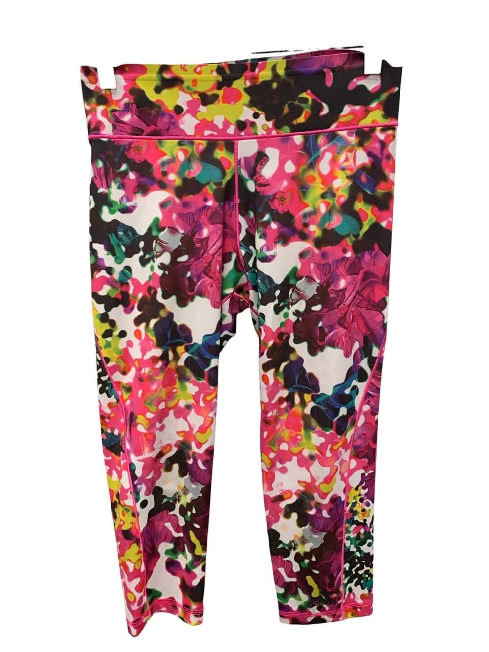 adidas Multi-Color Floral Print Leggings Size S